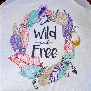 Wild and free white sleeveless top.